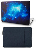 KECC Macbook Case with Cut Out Logo + Sleeve Package | Galaxy Space Collection - Blue 2