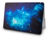 KECC Macbook Case with Cut Out Logo + Sleeve Package | Galaxy Space Collection - Blue 2