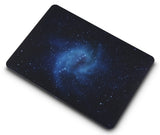 KECC Macbook Case with Cut Out Logo + Sleeve Package | Galaxy Space Collection - Blue