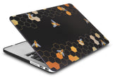 KECC Macbook Case with Cut Out Logo | Galaxy Space Collection -  Black Bees