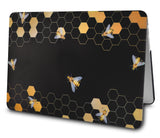 KECC Macbook Case with Cut Out Logo | Galaxy Space Collection -  Black Bees