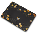 KECC Macbook Case with Cut Out Logo | Galaxy Space Collection -  Black Bees