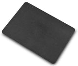 KECC Macbook Case with Cut Out Logo + Keyboard Cover Package | Color Collection - Black Fabric