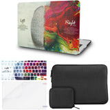 KECC Macbook Case with Cut Out Logo + Keyboard Cover + Slim Sleeve + Screen Protector + Pouch |Brain