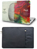 KECC Macbook Case with Cut Out Logo + Sleeve Package | Painting Collection - Brain