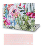 KECC Macbook Case with Cut Out Logo + Keyboard Cover Package |  Cactus 2