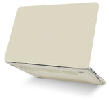 KECC Macbook Case with Cut Out Logo + Keyboard Cover Package | Color Collection - Cream