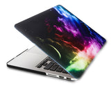 KECC Macbook Case with Cut Out Logo + Keyboard Cover and Screen Protector Package | Galaxy Space Collection - Color Space