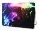 KECC Macbook Case with Cut Out Logo + Keyboard Cover and Screen Protector Package | Galaxy Space Collection - Color Space