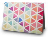 KECC Macbook Case with Cut Out Logo + Keyboard Cover Package | Color Collection - Color Triangles