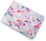 KECC Macbook Case with Cut Out Logo + Keyboard Cover Package | Floral Collection - Flower 7