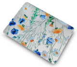 KECC Macbook Case with Cut Out Logo + Keyboard Cover Package |  Floral Pattern