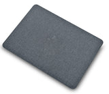 KECC Macbook Case with Cut Out Logo + Keyboard Cover Package | Color Collection - Grey Fabric