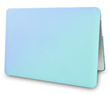 KECC Macbook Case with Cut Out Logo + Keyboard Cover Package |  Green Serenity Blue