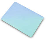 KECC Macbook Case with Cut Out Logo + Keyboard Cover Package |  Green Serenity Blue
