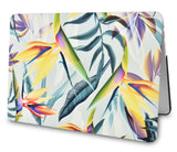 KECC Macbook Case with Cut Out Logo + Keyboard Cover Package | Oil Painting Collection - Leaf - Colorful 3