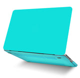KECC Macbook Case with Cut Out Logo + Keyboard Cover Package | Color Collection - Matte Tiffany Blue