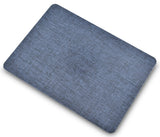 KECC Macbook Case with Cut Out Logo + Keyboard Cover Package | Color Collection - Navy Fabric