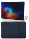 KECC Macbook Case with Cut Out Logo + Sleeve Package | Galaxy Space Collection - Night Dream