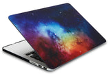 KECC Macbook Case with Cut Out Logo + Keyboard Cover and Screen Protector Package | Galaxy Space Collection - Night Dream