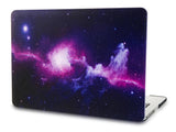 KECC Macbook Case with Cut Out Logo | Galaxy Space Collection - Purple