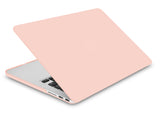 KECC Macbook Case with Cut Out Logo + Keyboard Cover, Screen Protector and Sleeve Package | Color Collection - Pale Pink