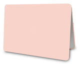 KECC Macbook Case with Cut Out Logo + Keyboard Cover and Screen Protector Package | Color Collection - Pale Pink