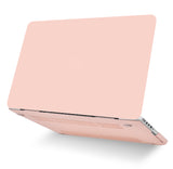 KECC Macbook Case with Cut Out Logo + Keyboard Cover, Screen Protector and Sleeve Package | Color Collection - Pale Pink