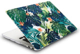 KECC Macbook Case with Cut Out Logo + Keyboard Cover Package | Floral Collection - Hawaiian Tropical Palm Leaves