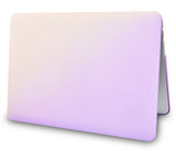 KECC Macbook Case with Cut Out Logo + Keyboard Cover Package | Pale Pink Pale Purple