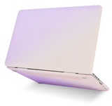KECC Macbook Case with Cut Out Logo + Keyboard Cover Package | Pale Pink Pale Purple