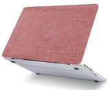 KECC Macbook Case with Cut Out Logo + Keyboard Cover Package | Color Collection - Red Fabric