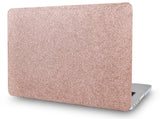 KECC Macbook Case with Cut Out Logo | Color Collection -Rose Gold Sparkling