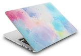 KECC Macbook Case with Cut Out Logo + Keyboard Cover and Screen Protector Package | Painting Collection - Rainbow Mist 2