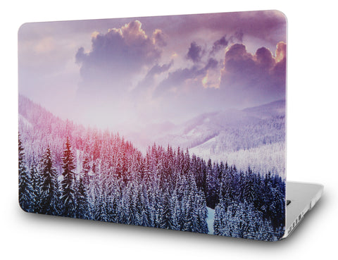 KECC Macbook Case with Cut Out Logo | Color Collection - Snow Mountain 2