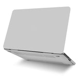 KECC Macbook Case with Cut Out Logo + Keyboard Cover Package | Color Collection - Stone Grey