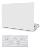 KECC Macbook Case with Cut Out Logo + Keyboard Cover Package | Color Collection - Sand White