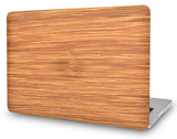 KECC Macbook Case with Cut Out Logo | Leather Collection - Wood Leather 1