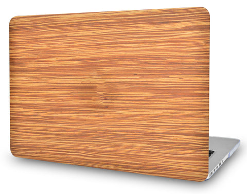 KECC Macbook Case with Cut Out Logo | Leather Collection - Wood Leather 1