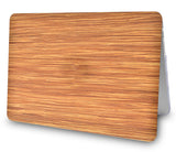 KECC Macbook Case with Cut Out Logo + Keyboard Cover Package | Wood Leather 1