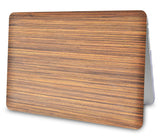 KECC Macbook Case with Cut Out Logo + Keyboard Cover and Screen Protector Package | Leather Collection - Wood Leather 2