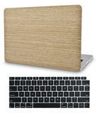 KECC Macbook Case with Cut Out Logo + Keyboard Cover Package | Wood Leather 5