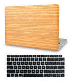 KECC Macbook Case with Cut Out Logo + Keyboard Cover Package | Wood Leather 6