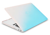 KECC Macbook Case with Cut Out Logo + Keyboard Cover Package | Color Collection - Pale Pink Blue