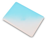 KECC Macbook Case with Cut Out Logo + Keyboard Cover Package | Color Collection - Pale Pink Blue