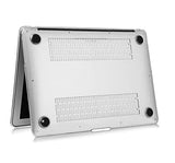Macbook Case with Keyboard Cover, Screen Protector and Sleeve Package | Marble Collection - White Marble 3 - Case Kool