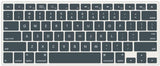 KECC Macbook Case with Cut Out Logo + Keyboard Cover and Sleeve Package | Matte Navy Green
