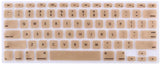 KECC Macbook Case with Cut Out Logo + Keyboard Cover Package | Rose Gold Sparkling