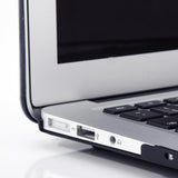 Macbook Case with Keyboard Cover and Screen Protector Package | Leather Collection - Brown Wood Leather - Case Kool