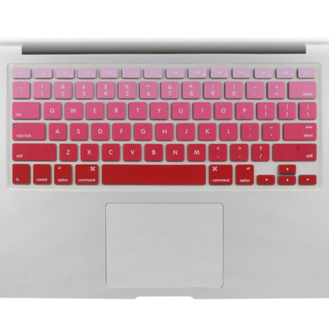 Macbook Ultra-Thin Keyboard Cover - Ombre Red (US/CA keyboard) - Case Kool